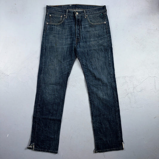Levis 501 Vintage Y2K XX Straight Leg Jeans Blue Med Wash 33x34 Act 34x32