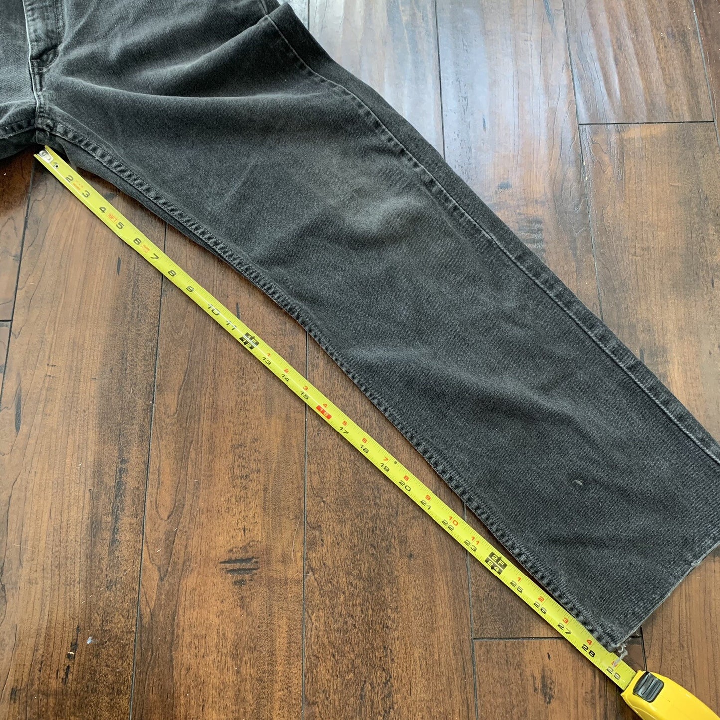 Vintage 90s Levis 505 XX 34x32 No Selvedge 501 USA Jeans Black Canada Act 32x28