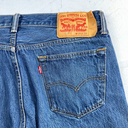 Levis 501 Y2K XX Straight Leg Jeans Blue VTG Med Wash 36x38 Act 33x33