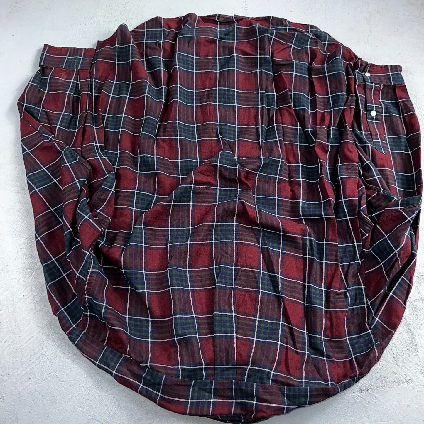 Vintage Polo Ralph Lauren Shirt Mens Large Red Blue Plaid Tilden Golf Crest