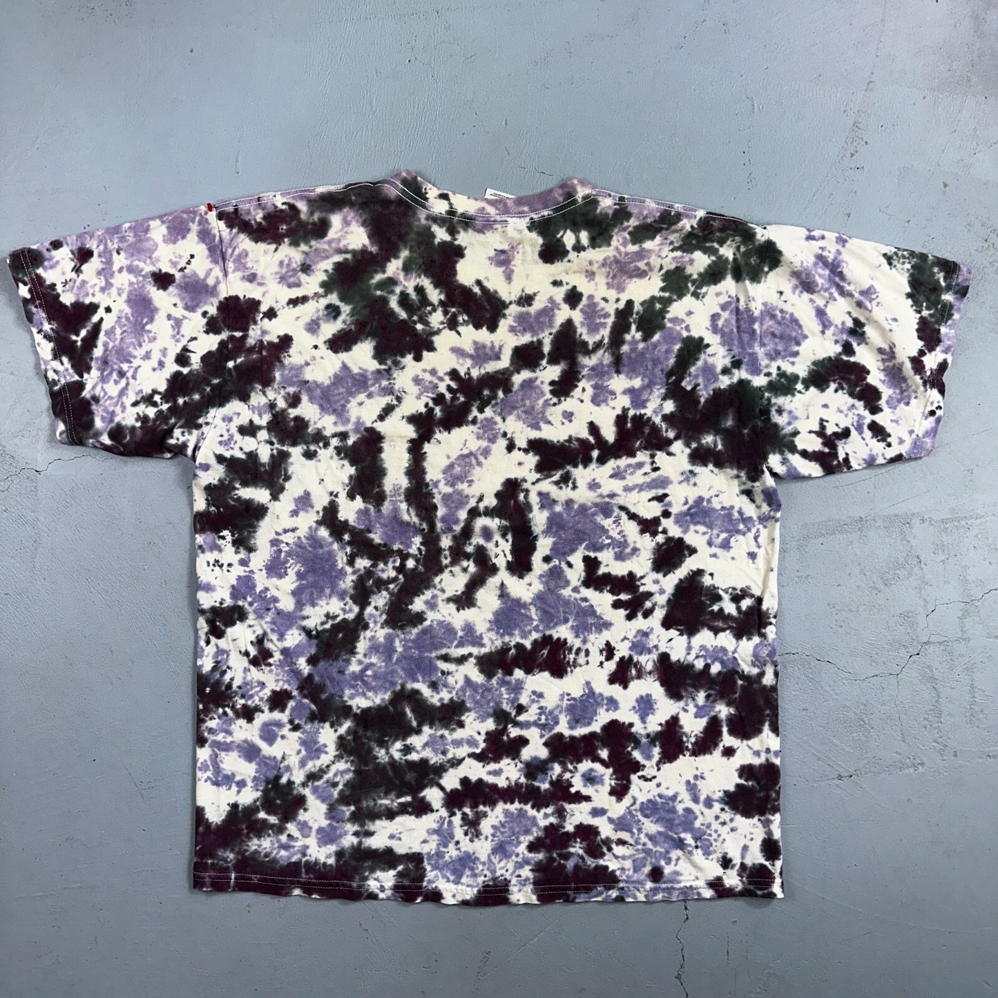 Tye Dye Hippie Purple Black VTG T Shirt Y2K Grateful Dead Wild Pattern Cool Best