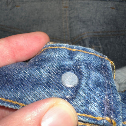 Levis 501 Vintage 80s USA XX Straight Leg Jeans Blue Light Wash 40x33 Act 38x29