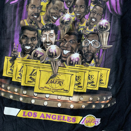 Mitchell & Ness LA Lakers 80’s Team Lake Show Hardwood Classics Shirt VTG Kobe
