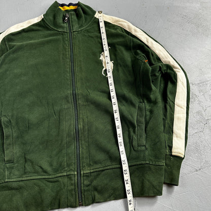 Polo Ralph Lauren VTG Track Jacket Mens Large Green Big Pony Cotton
