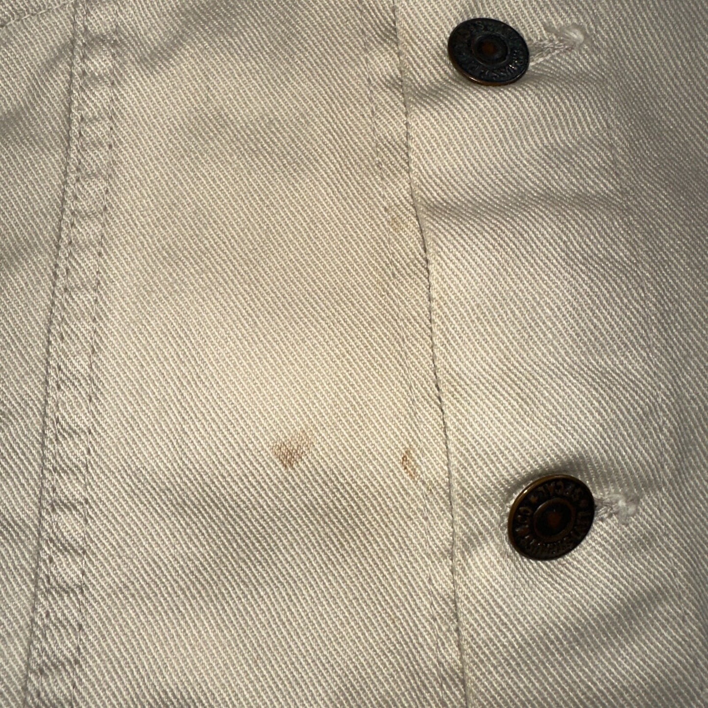 Levis VTG Trucker Jacket 557 Big E Type 3 1960s 60s 70518 1022 White Denim 2