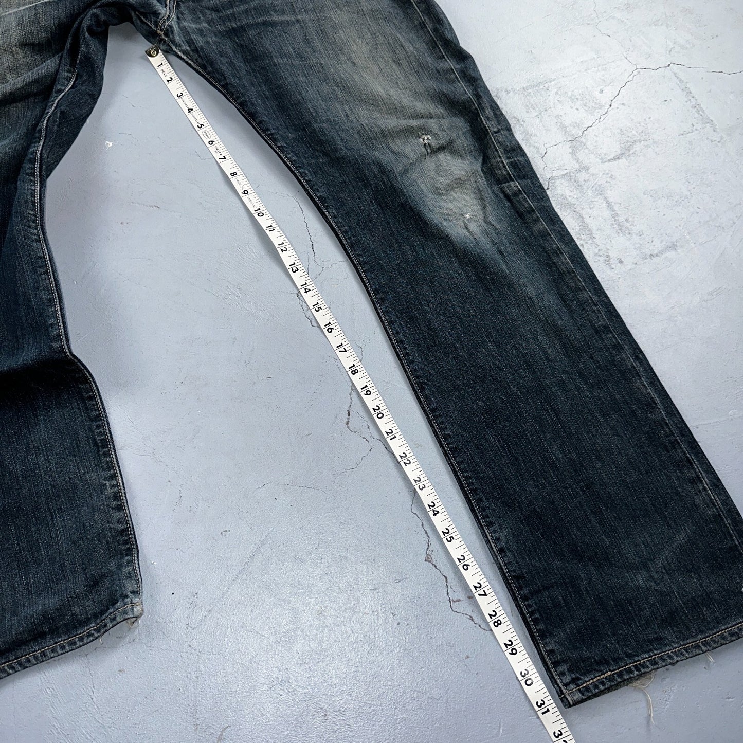 Levis 501 Y2K XX Straight Leg Jeans Blue VTG Med Wash 36x32 Act 36x31