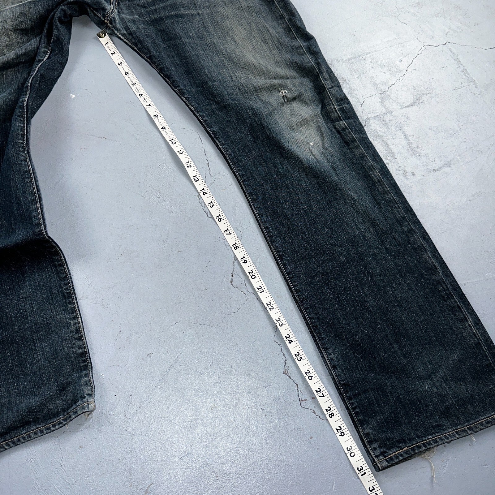 Levis 501 Y2K XX Straight Leg Jeans Blue VTG Med Wash 36x32 Act 36x31