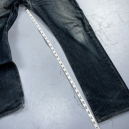 Levis 501 Y2K XX Straight Leg Jeans Blue VTG Med Wash 36x32 Act 36x31