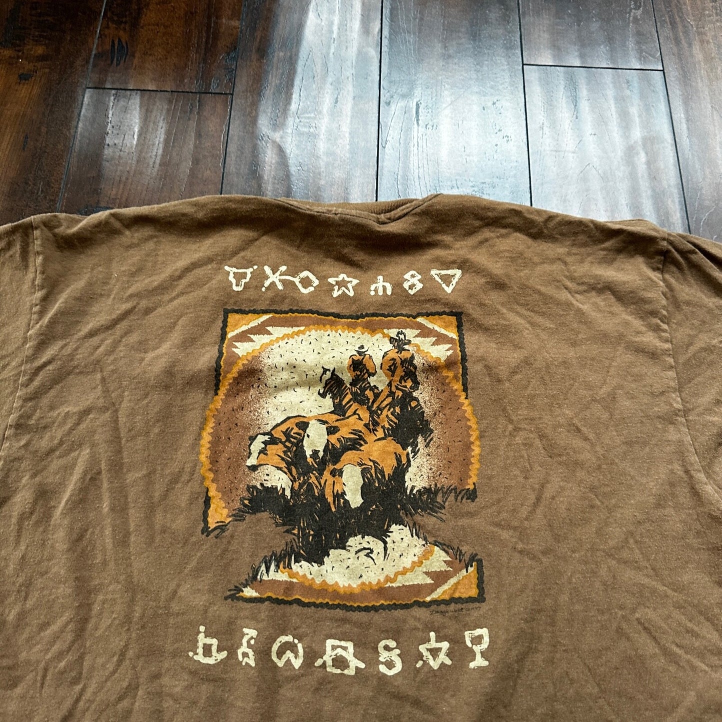 Boot Hill Dodge City Kansas Anvil Single Stitch Vintage T Shirt Rap Country Dog