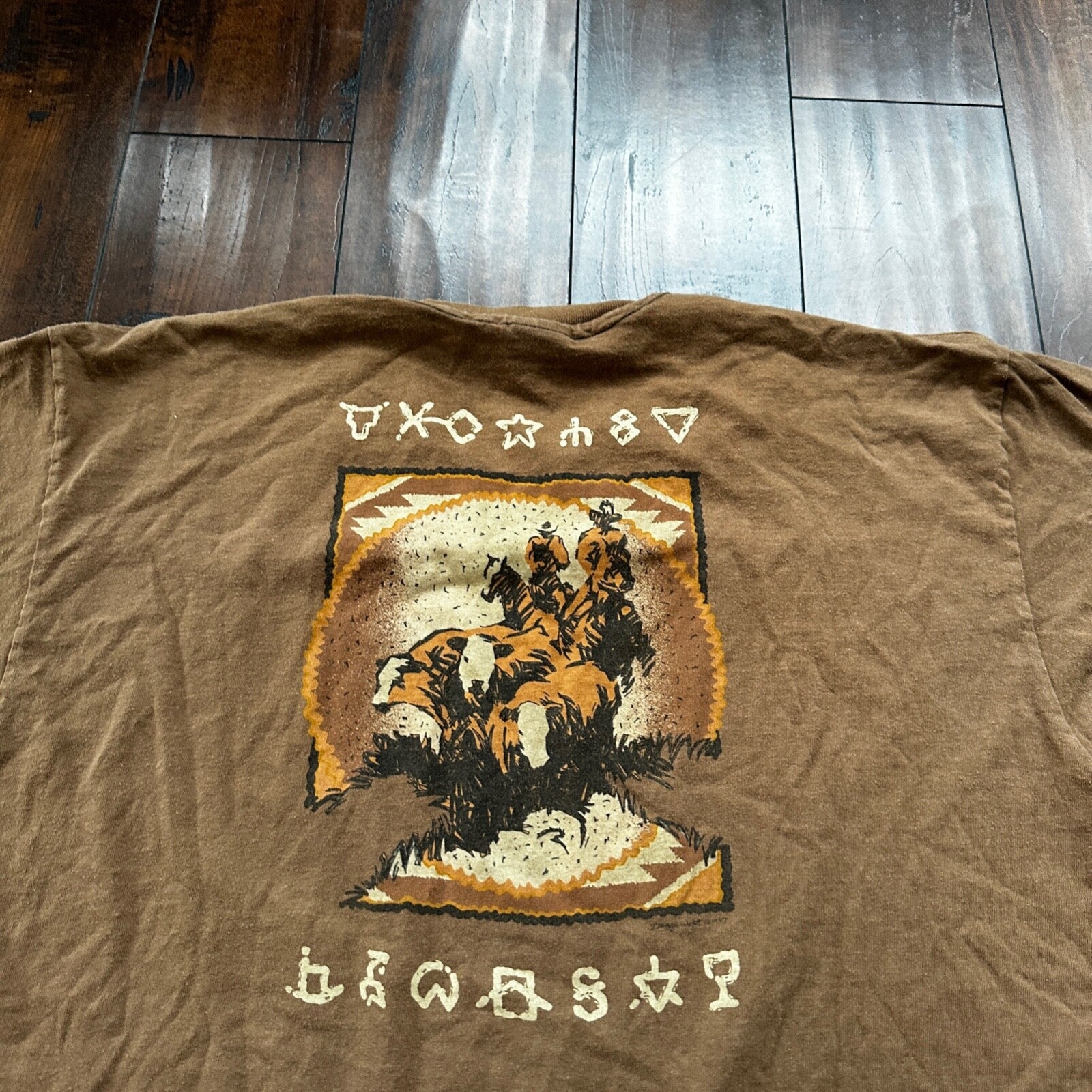 Boot Hill Dodge City Kansas Anvil Single Stitch Vintage T Shirt Rap Country Dog