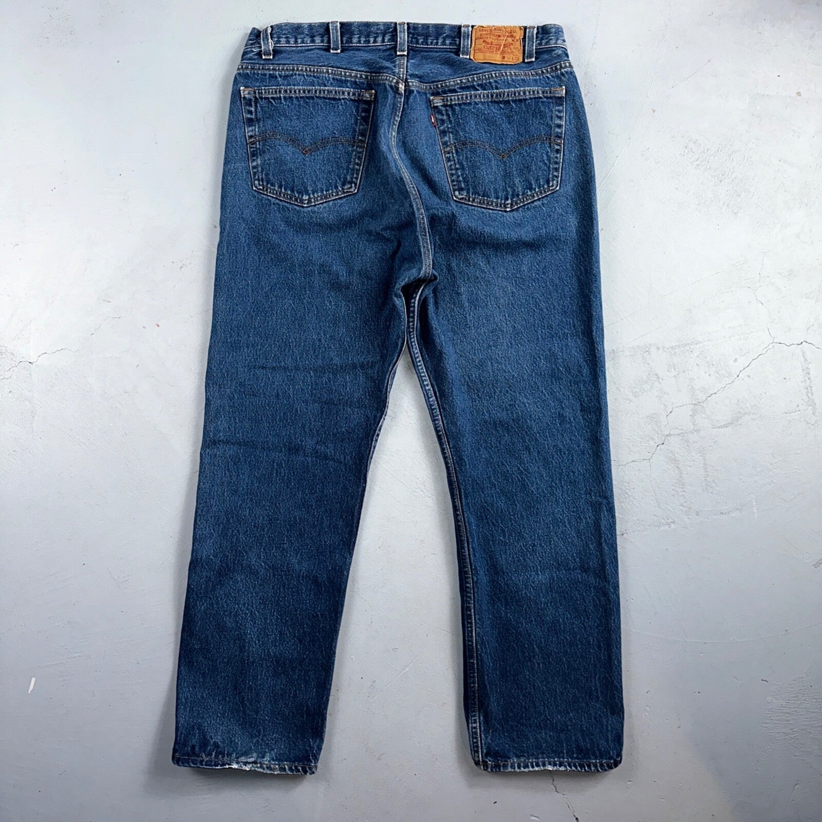 Levis 501 Vintage 90s USA XX Straight Leg Jeans Blue Med Wash 42x33 Act 37x29