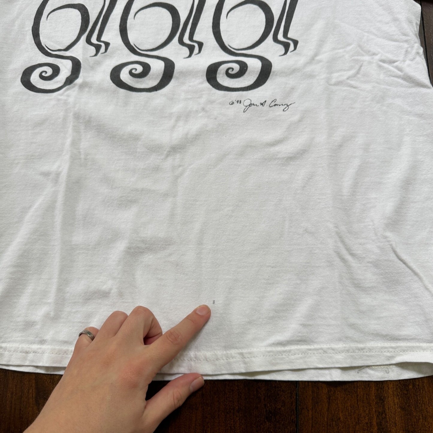 Cats 1998 Lover Animals Cute Abstract VTG T Shirt John A Conroy Nature Fun