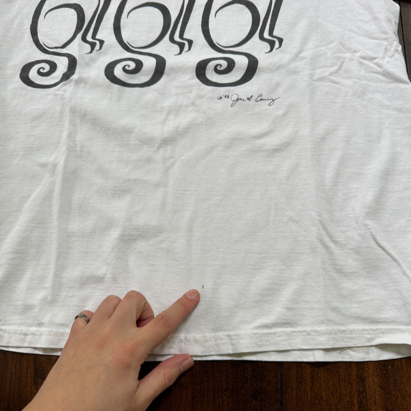 Cats 1998 Lover Animals Cute Abstract VTG T Shirt John A Conroy Nature Fun