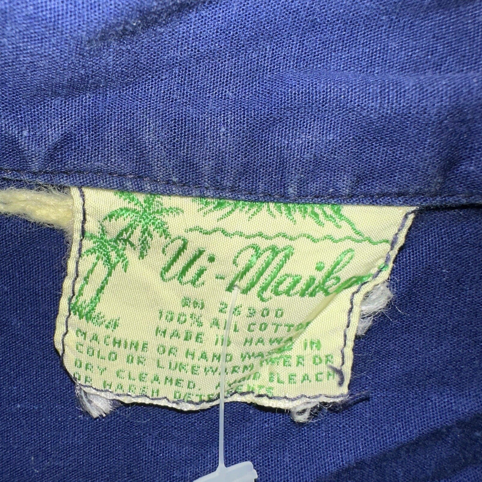 Vintage 50s Hawaiian Aloha Print Shirt Rockabilly Honolulu 60s Button Ui Maikai