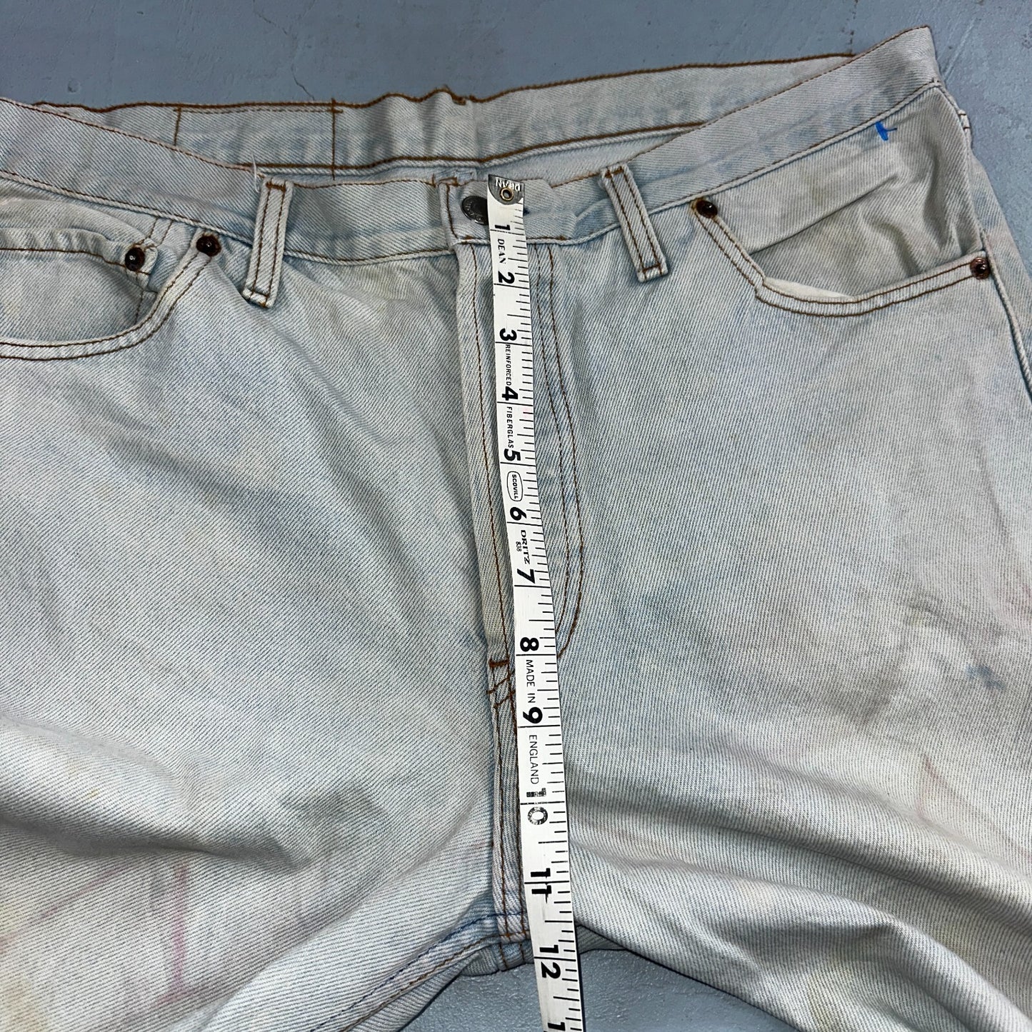 Levis 501 Vintage 90s Europe XX Straight Leg Jeans Light Wash 38x36 Act 35x27