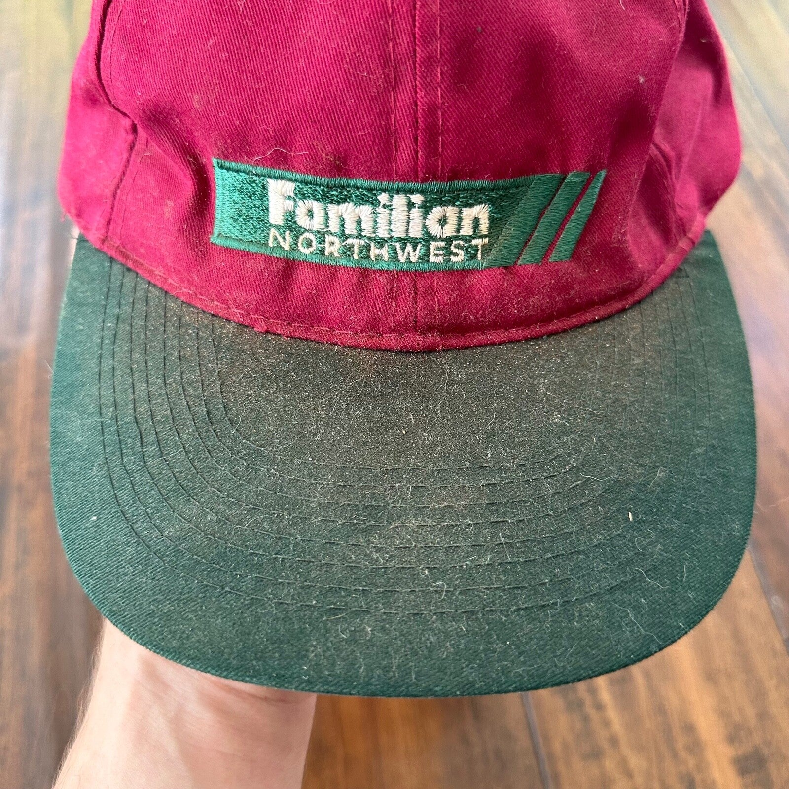 Oregon Familian Northwest Vintage Hat Cap Snapback Music Two Tone 90s Used