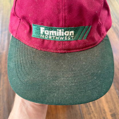 Oregon Familian Northwest Vintage Hat Cap Snapback Music Two Tone 90s Used