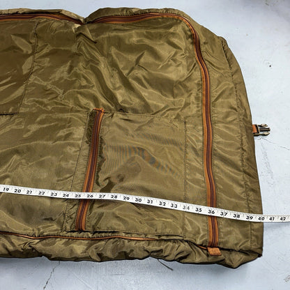 VTG Hartmann Garment Suit Bag Carry On Leather & Nylon 25x40 Luggage Hang up