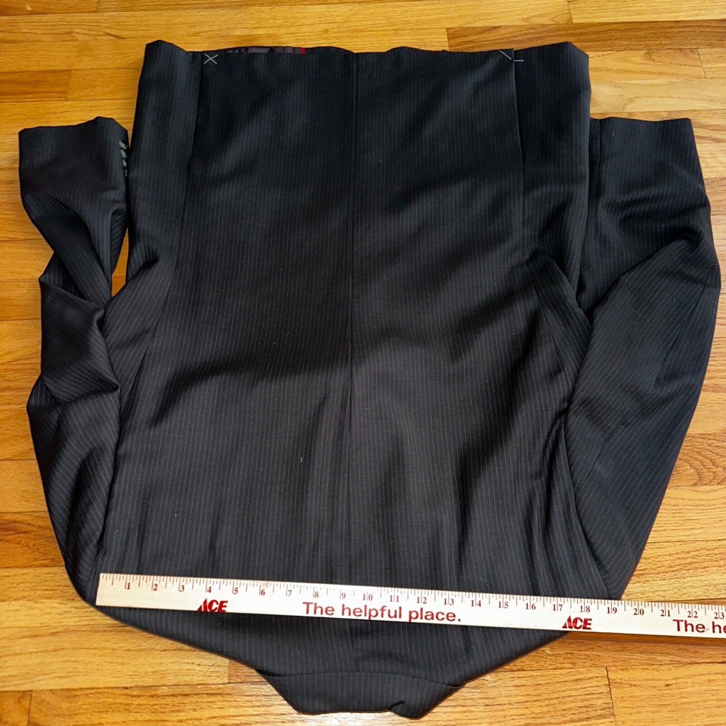 Pierre Cardin Paris 44R Black Blazer Suit Jacket Vintage High End Designer VTG