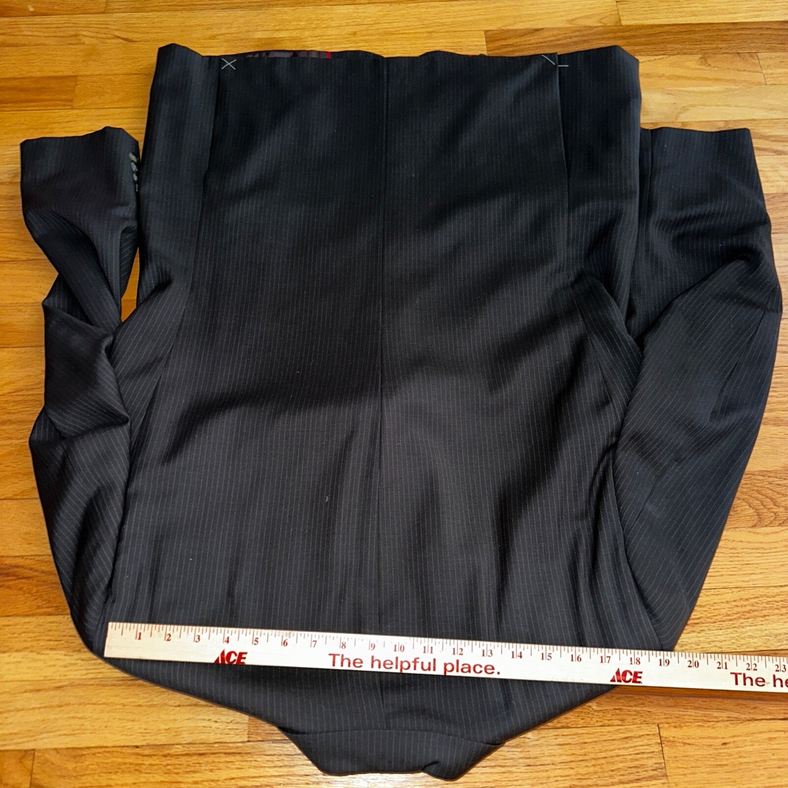 Pierre Cardin Paris 44R Black Blazer Suit Jacket Vintage High End Designer VTG