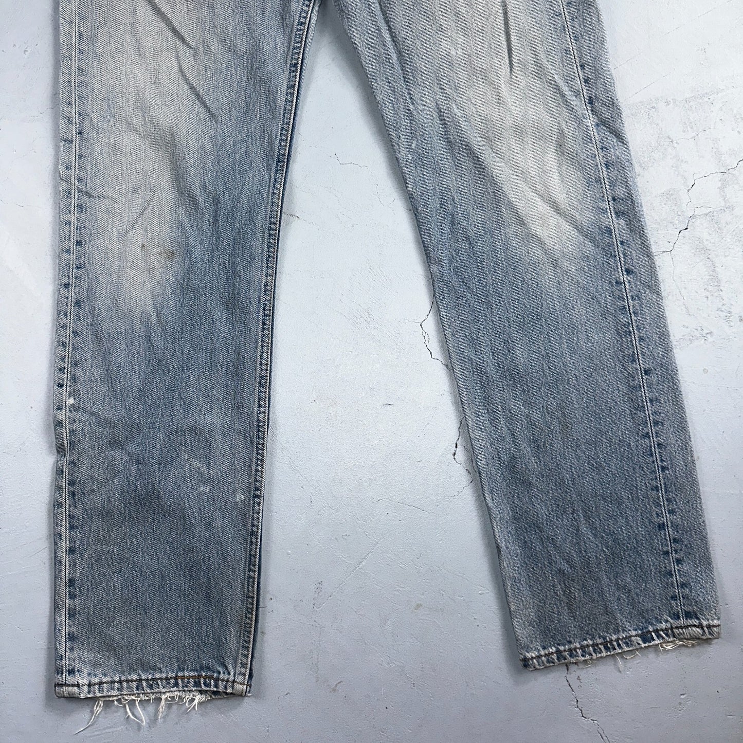 Levis 501 Vintage 90s USA XX Straight Leg Jeans Blue Light Wash 36x34 Act 34x33
