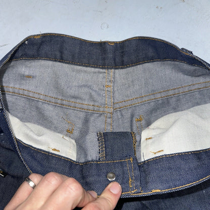 Levis 684 Orange Tab VTG Big Bell Dark Wash Bell Bottom Flare Jeans Sz 29x32
