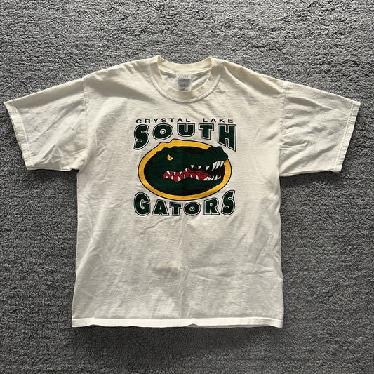 Crystal Lake South Gators Sports Football Vintage T Shirt Y2K Illinois Chicago