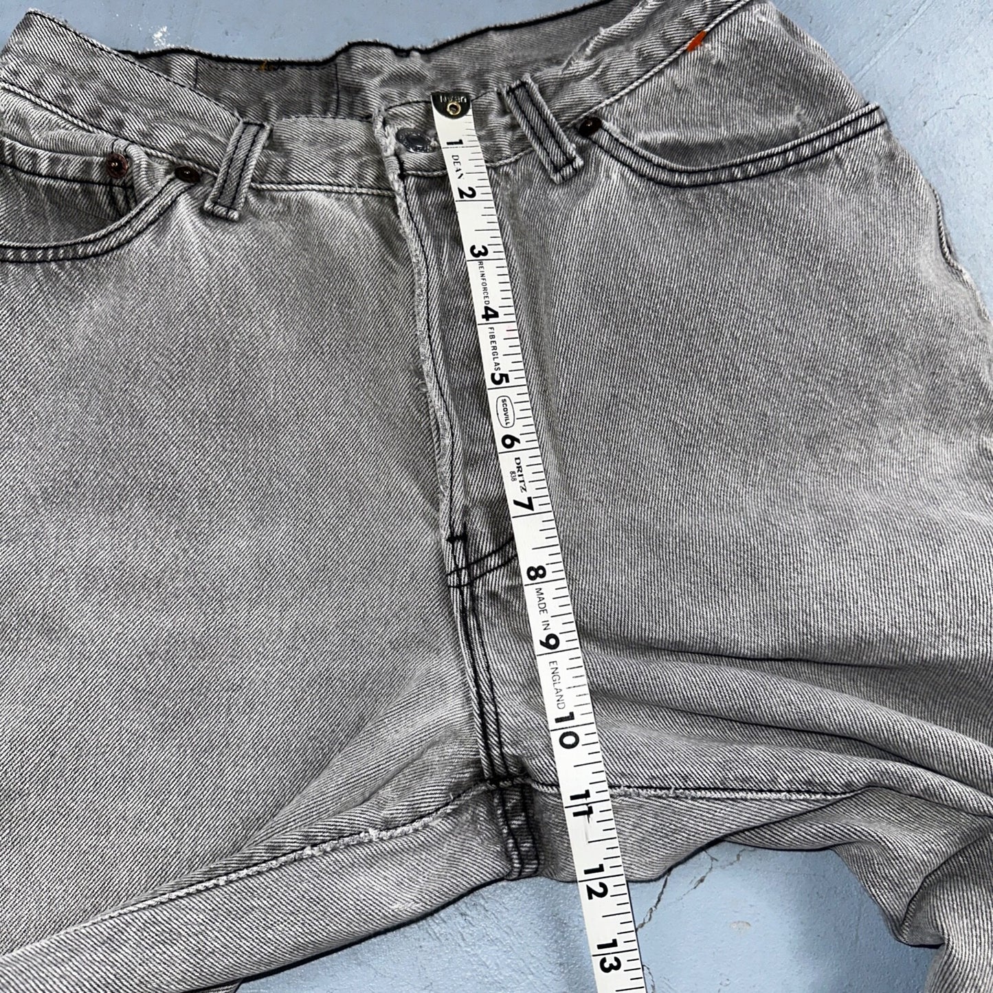 Levis 501 Vintage 90s USA XX Straight Leg Jeans Black Faded Grey Wash Act 25x30