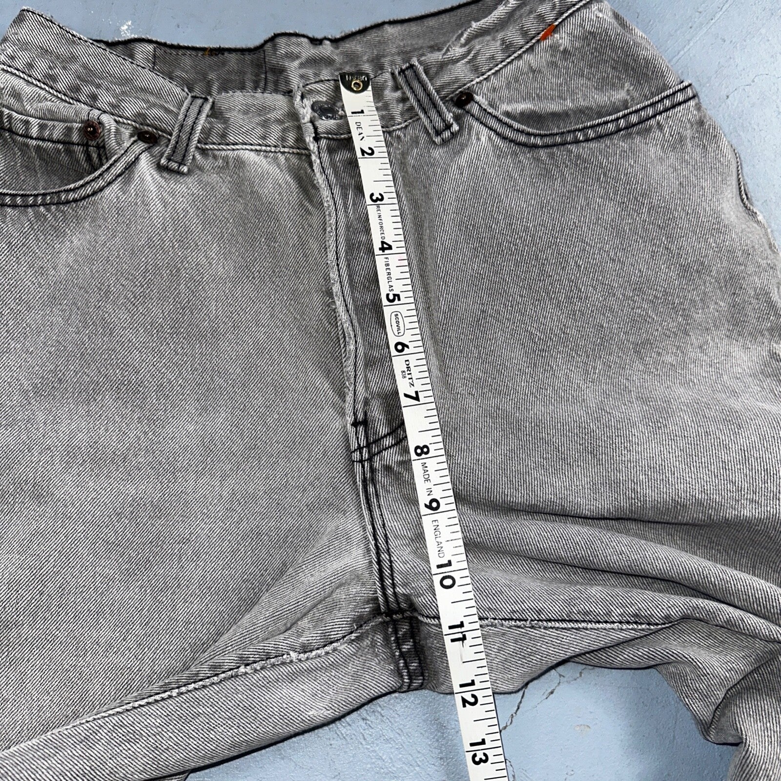 Levis 501 Vintage 90s USA XX Straight Leg Jeans Black Faded Grey Wash Act 25x30