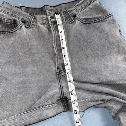 Levis 501 Vintage 90s USA XX Straight Leg Jeans Black Faded Grey Wash Act 25x30