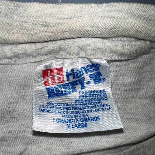 Raft Racing Hanes 90s VTG T Shirt Single Stitch Blank Funny Swimming Sports