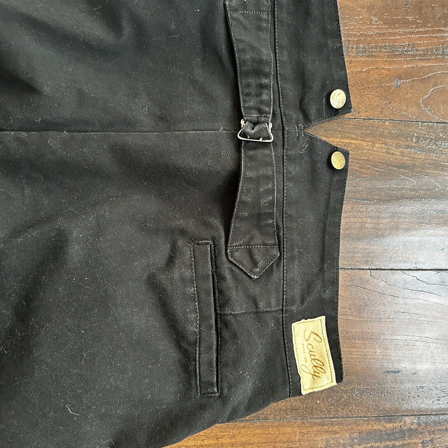 VTG Mens Scully Rangewear Cotton Canvas Outdoor Pants Buckleback Cowboy 38 Black