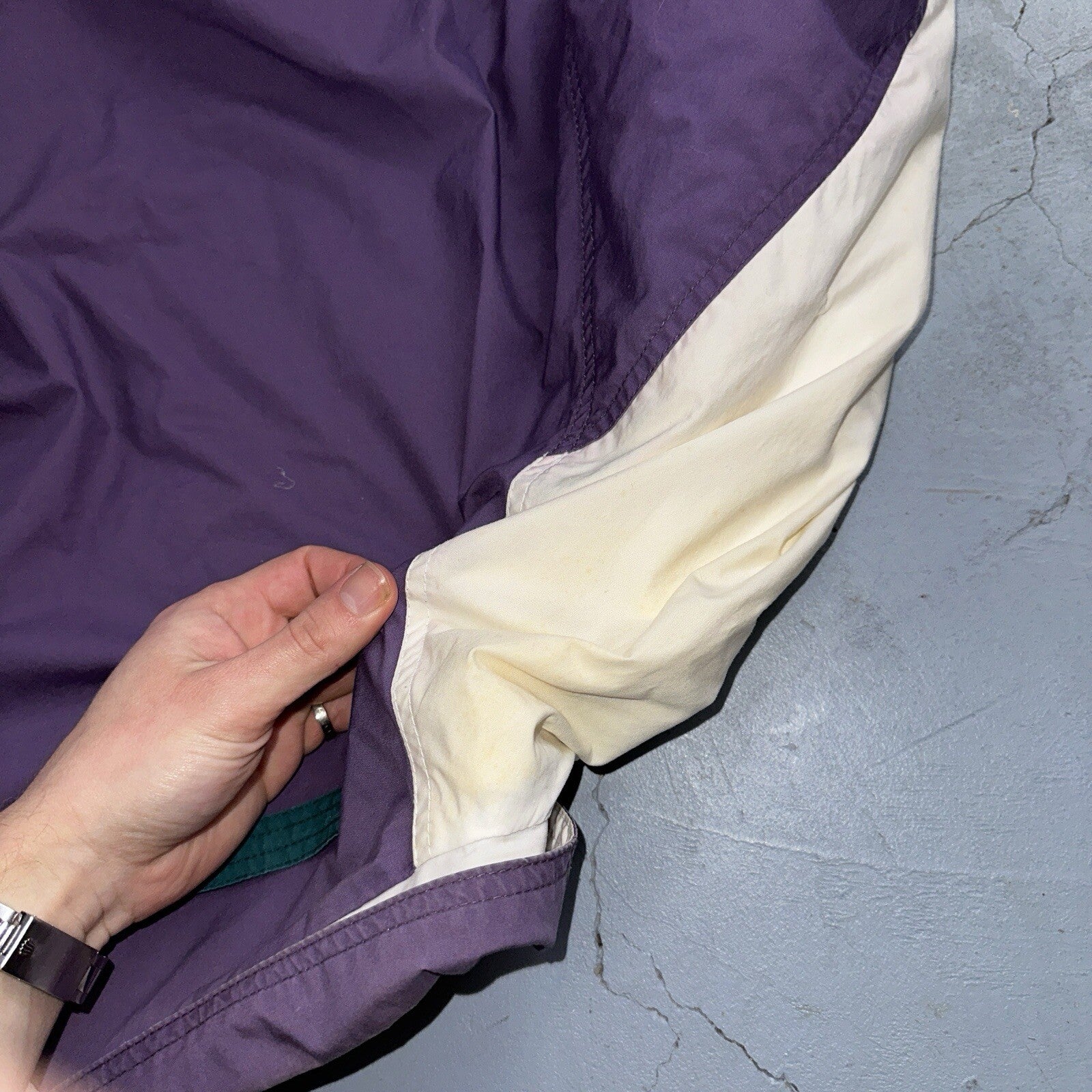 Vintage Eddie Bauer Bomber Jacket Men’s Medium Purple Jacket Wind Breaker