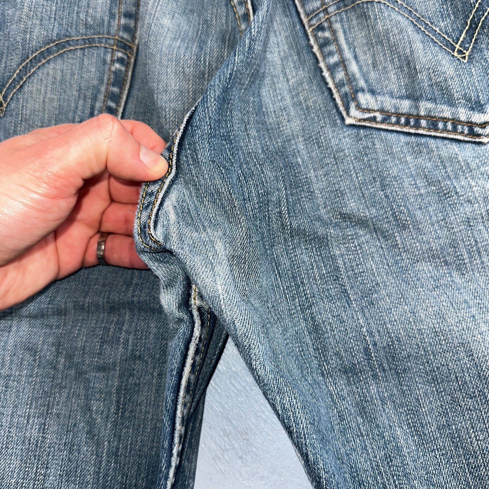 Levis 501 Vintage Y2K XX Straight Leg Jeans Blue Med Wash 33x34 Act 31x28