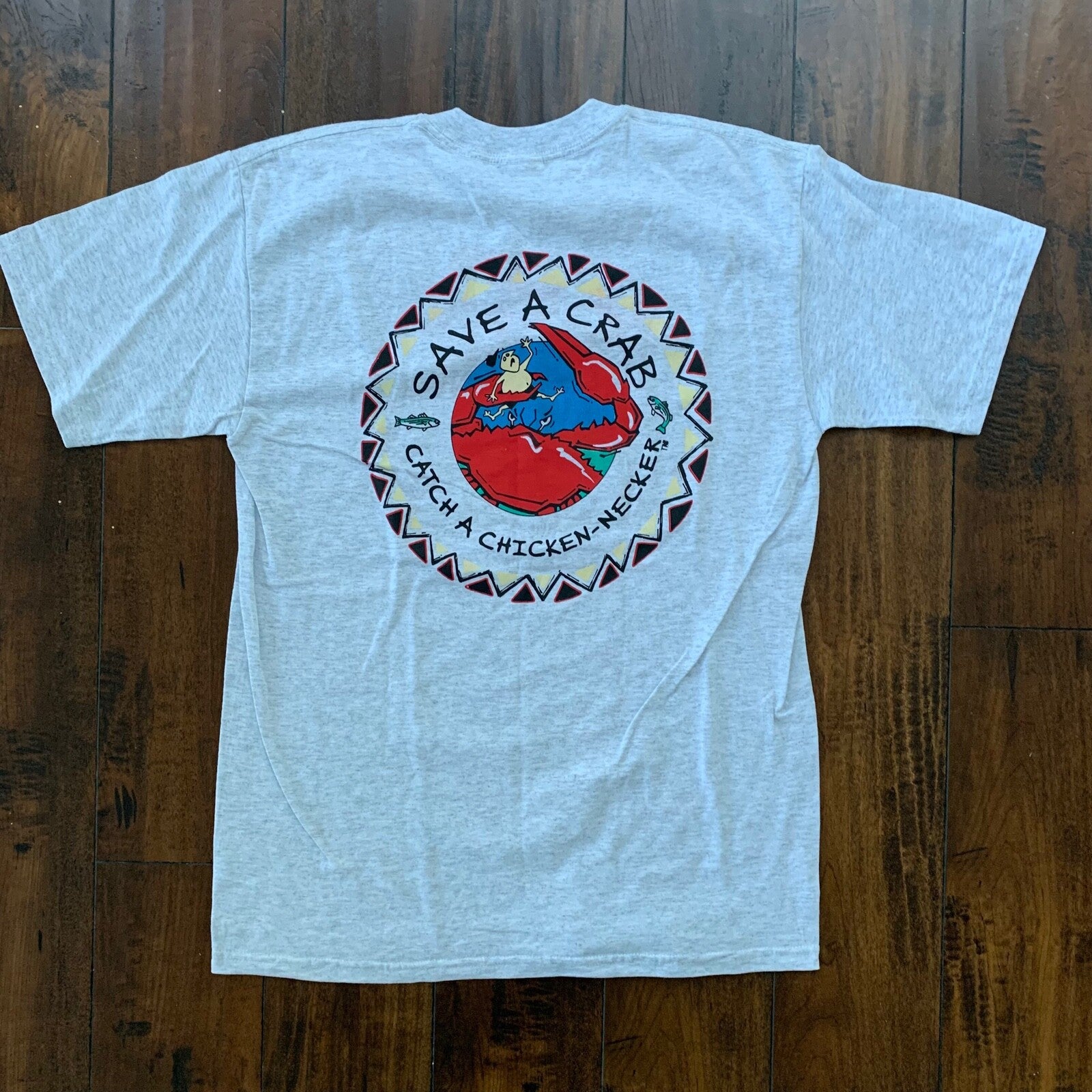 Save A Crab Vintage T Shirt Sea Food Ocean Maryland Rock Hill Promo Rap Cute