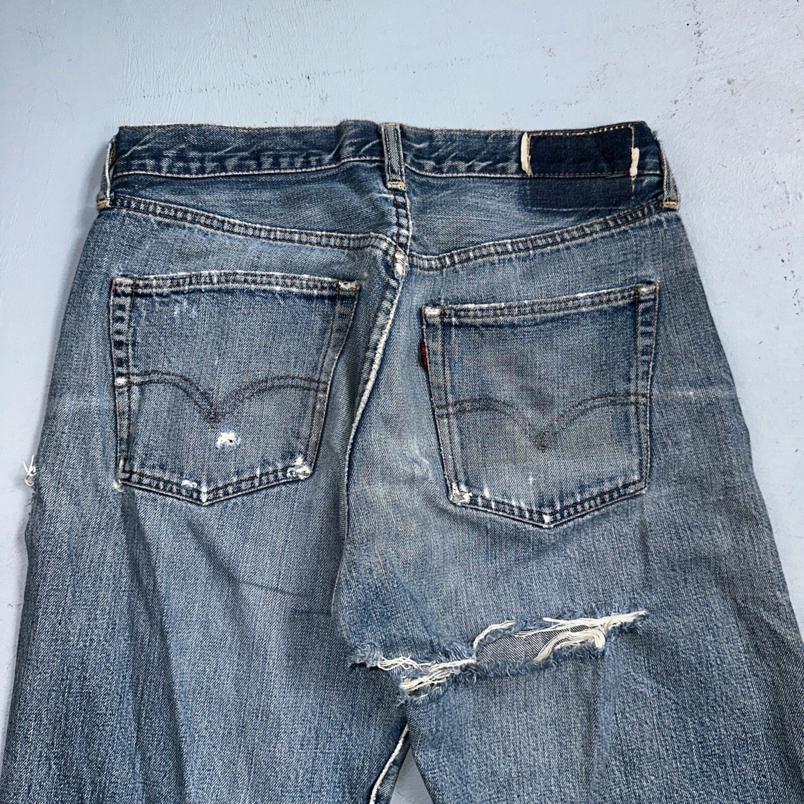 Levis 501 Big E Vintage 60s Redline Selvedge USA XX 1960s Jeans 66 Act 28x28