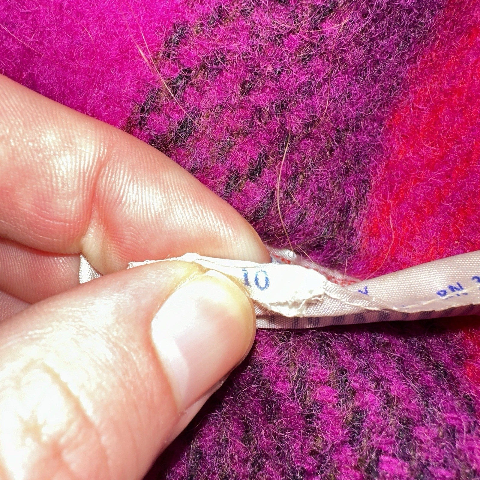 Ljungberg For Kjell Of Norway Womens Pink Striped Wool Vest Rockabilly VTG 60s