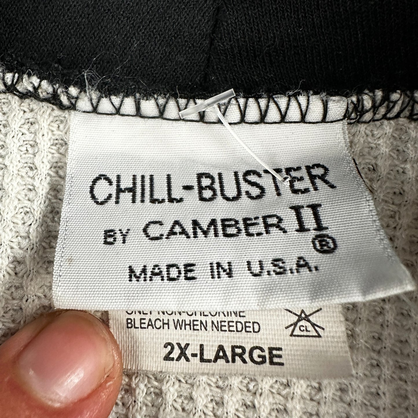 Camber II 2XL Chill-Buster Waffle Knit Heavyweight Thermal Black Double Face VTG