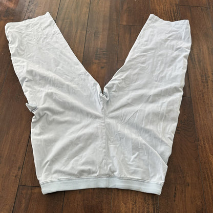 Gloria Vanderbilt Sport Pants Womens PL Blue Sweatpants Cotton Caro Pocket Capri