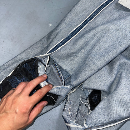 Levis 501 Vintage 80s Redline Selvedge USA XX Jeans Light Wash 36x36 Act 34x30