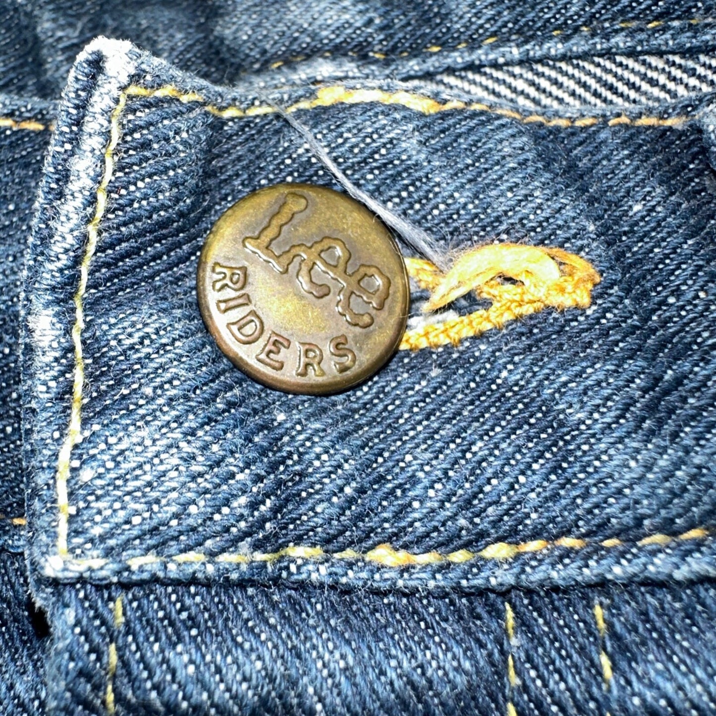 Lee VTG 70s Riders Denim Boot Cut Flare Jeans USA 33x35 Dark Wash Cowboy 1970s