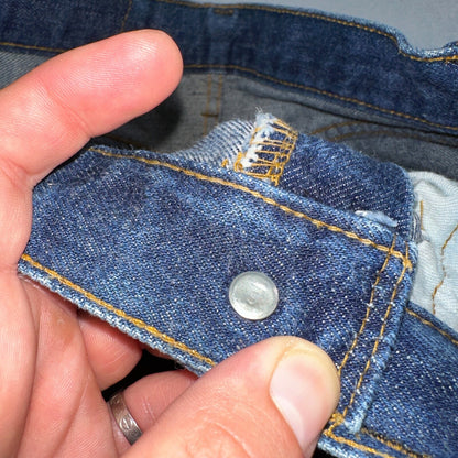 Levis 501 VTG 70s SS Redline Selvedge Jeans XX Dark Wash 28x34 Act 26x30