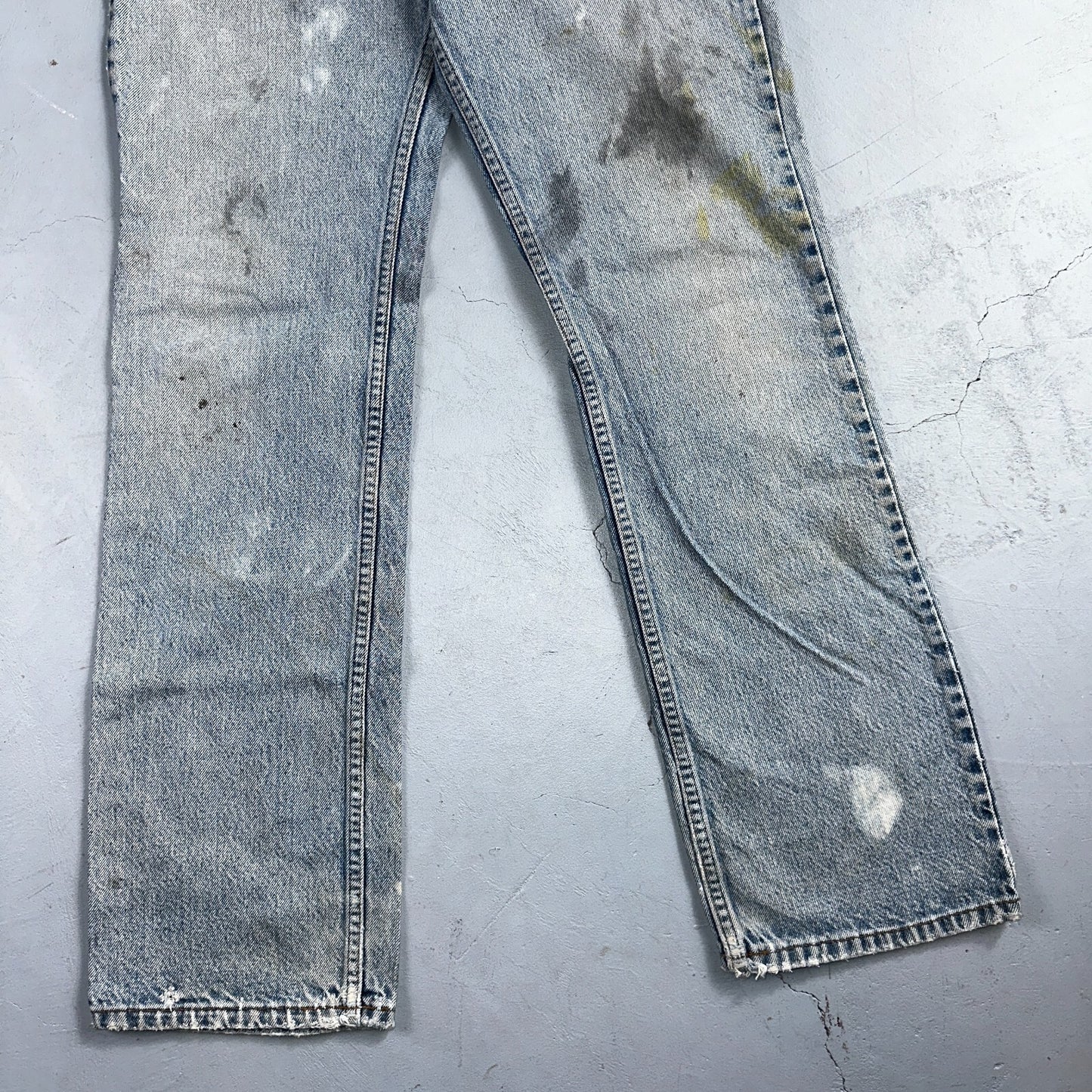 Levis 517 Vintage 90s USA Orange Tab Bootcut Flare Blue Worn Jeans Act 33x31