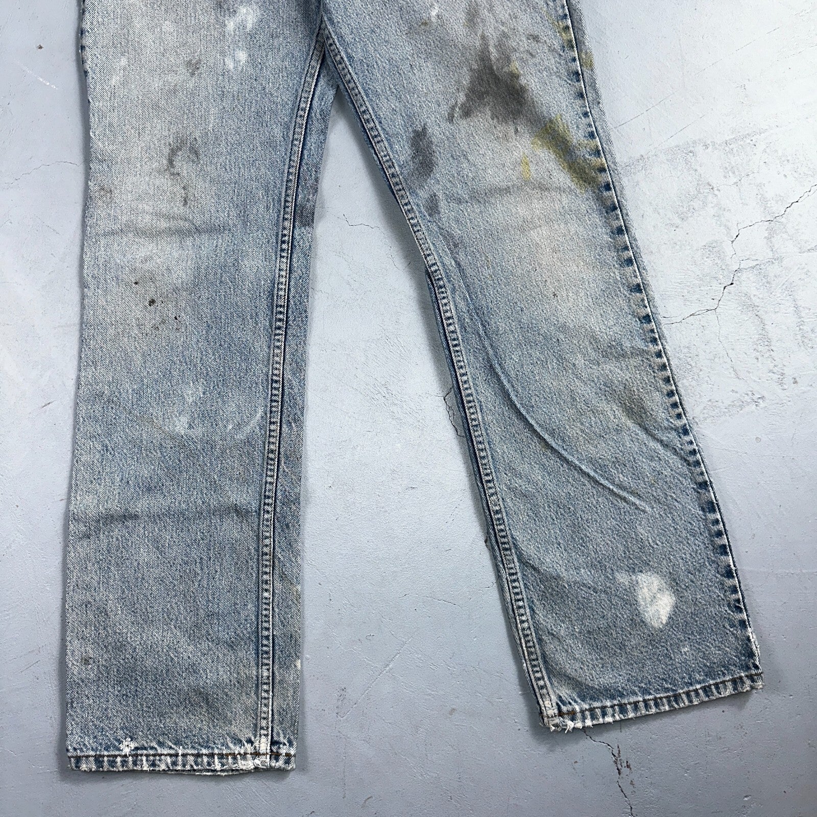 Levis 517 Vintage 90s USA Orange Tab Bootcut Flare Blue Worn Jeans Act 33x31