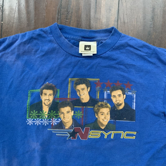 VTG 1999 NSYNC Band Tour Tee Shirt Winterland Concert Justin Timberlake 90s Rap