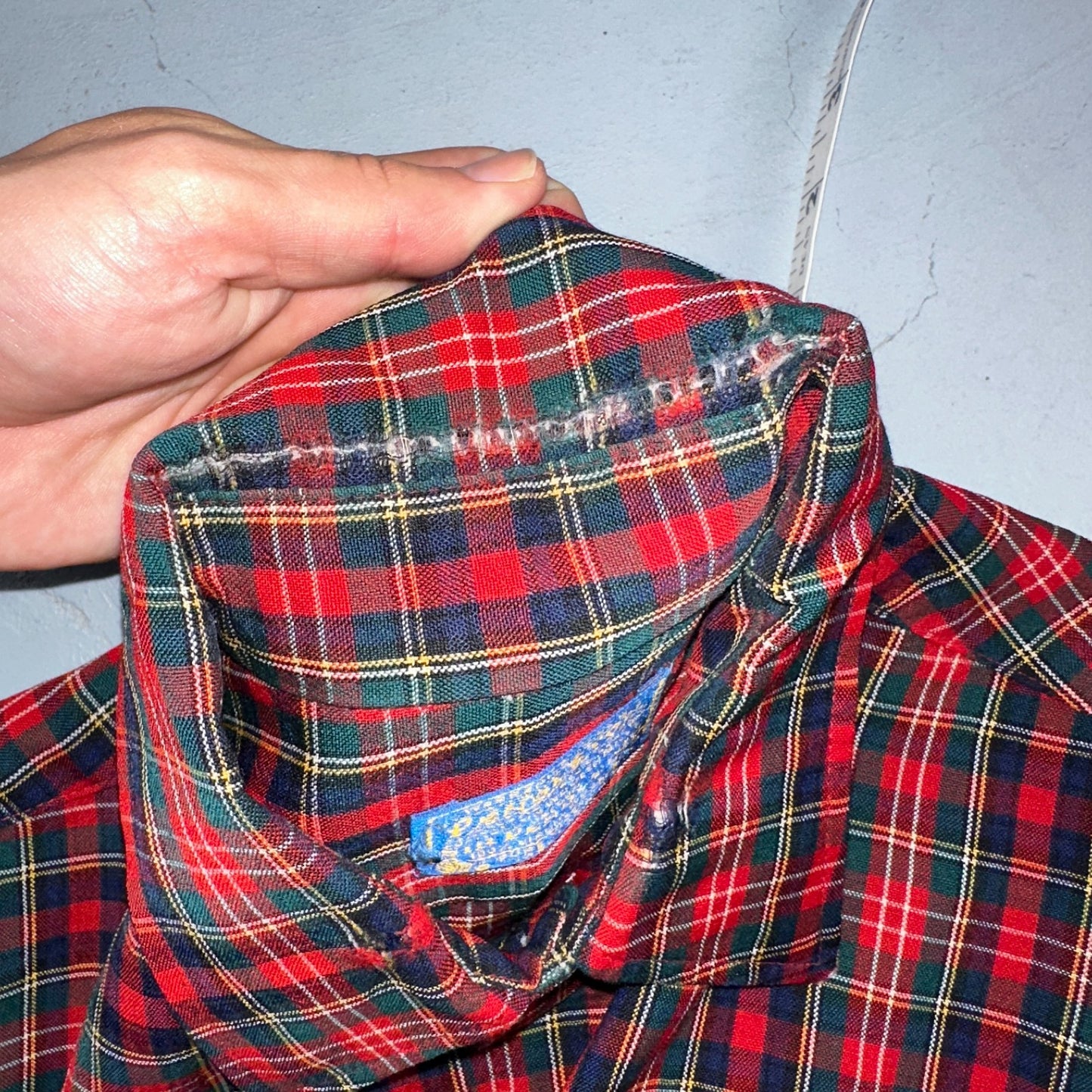 Vintage Pendleton Shirt Mens M Wool Plaid Flannel USA Button 1970s 70s Red