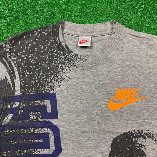 Nike Vintage T Shirt USA Rare Music Band Force Robinson Air Jordan AOP Gray