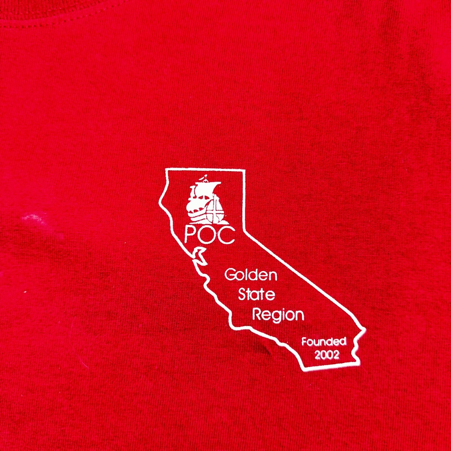 Plymouth California Dreamin Y2K Graphic VTG T Shirt Santa Maria Cars Red XL