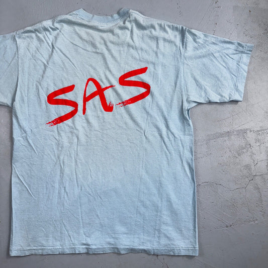 SAS Student Assisting Students 80s Belton VTG T Shirt College University USA