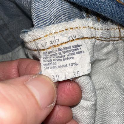 Levis 501 Vintage 80s Redline Selvedge USA XX Jeans Med Wash 32x36 Act 29x32